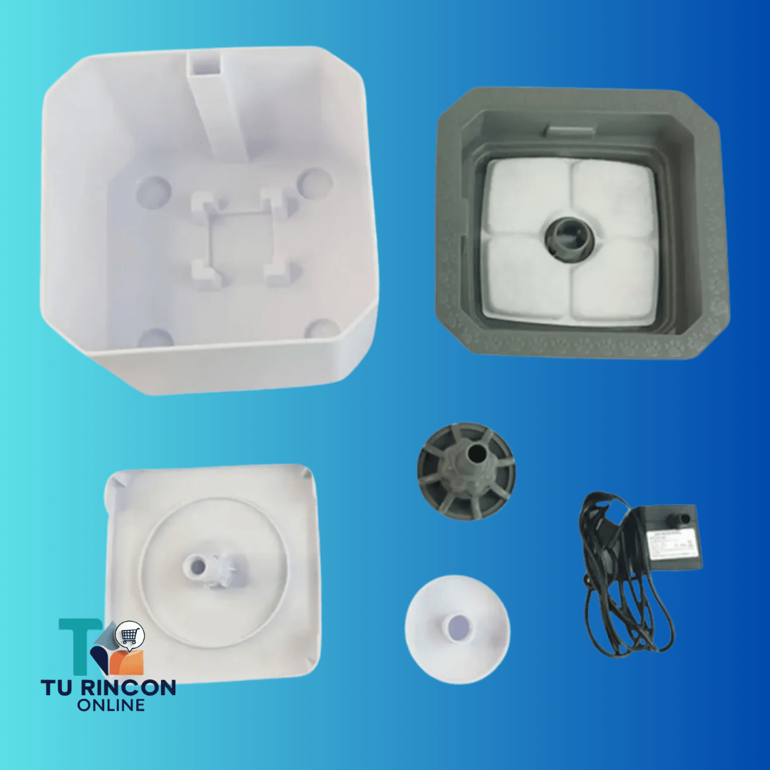 Fuente de Agua para Gatos con Filtro