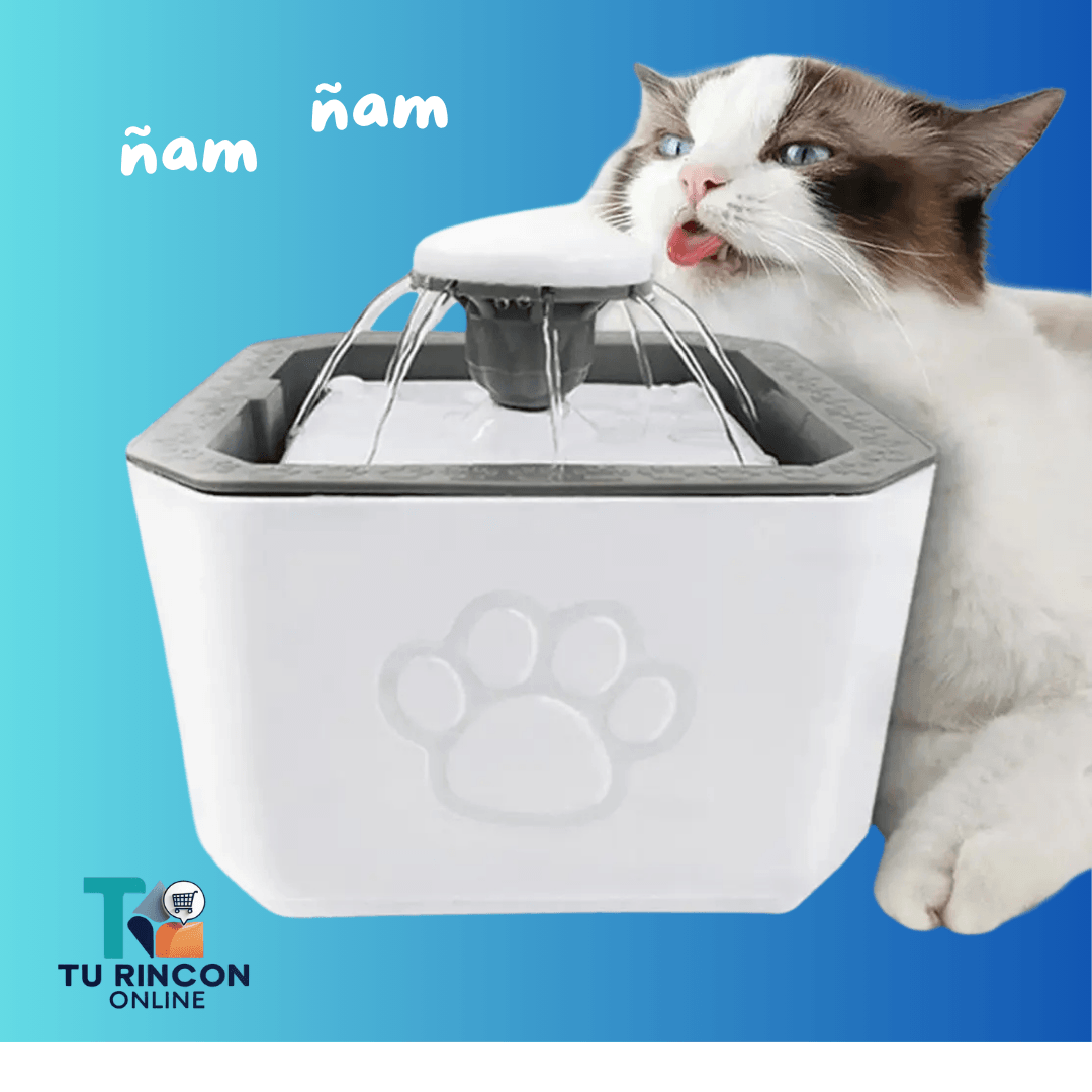 Fuente de Agua para Gatos con Filtro